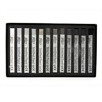 Mungyo 12pcs semi hard pastels greytone MPL-12G