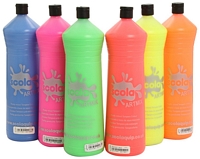 Colori Tempera Ready Mix, 600ml, set 6pz fluorescenti, School