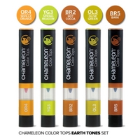 Marker Color Tops Earth Tones, set 5pz, Chameleon