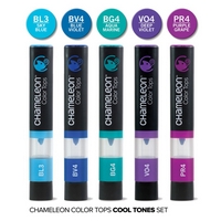 Marker Color Tops Cool Tones, set 5pz, Chameleon