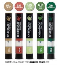 Marker Color Tops Nature Tones, set 5pz, Chameleon