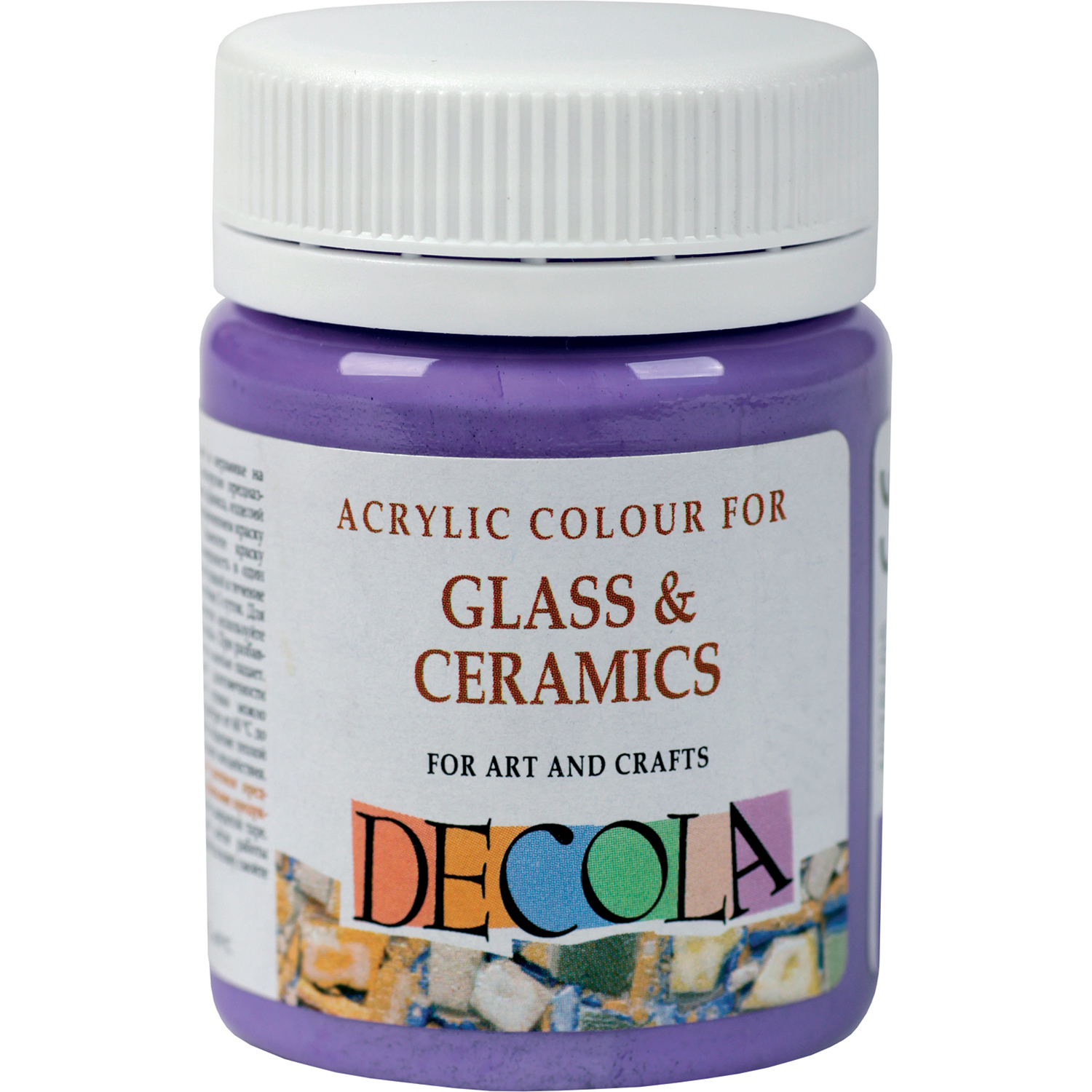 4028xx-Colori acrilici per vetro e ceramica, 50ml, Decola