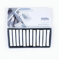 Carboncino bianco per schizzi, pressato, set 12pz, Seawhite