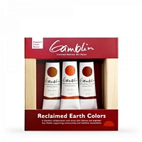 Reclaimed Earth Colours, set 3pz, Gamblin