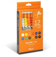 Colori acrilici Artist Acrylic set 12x12ml, Phoenix