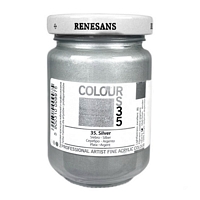 Colori acilici opachi professionali Colours Renesans - 35 Silver 125 ml